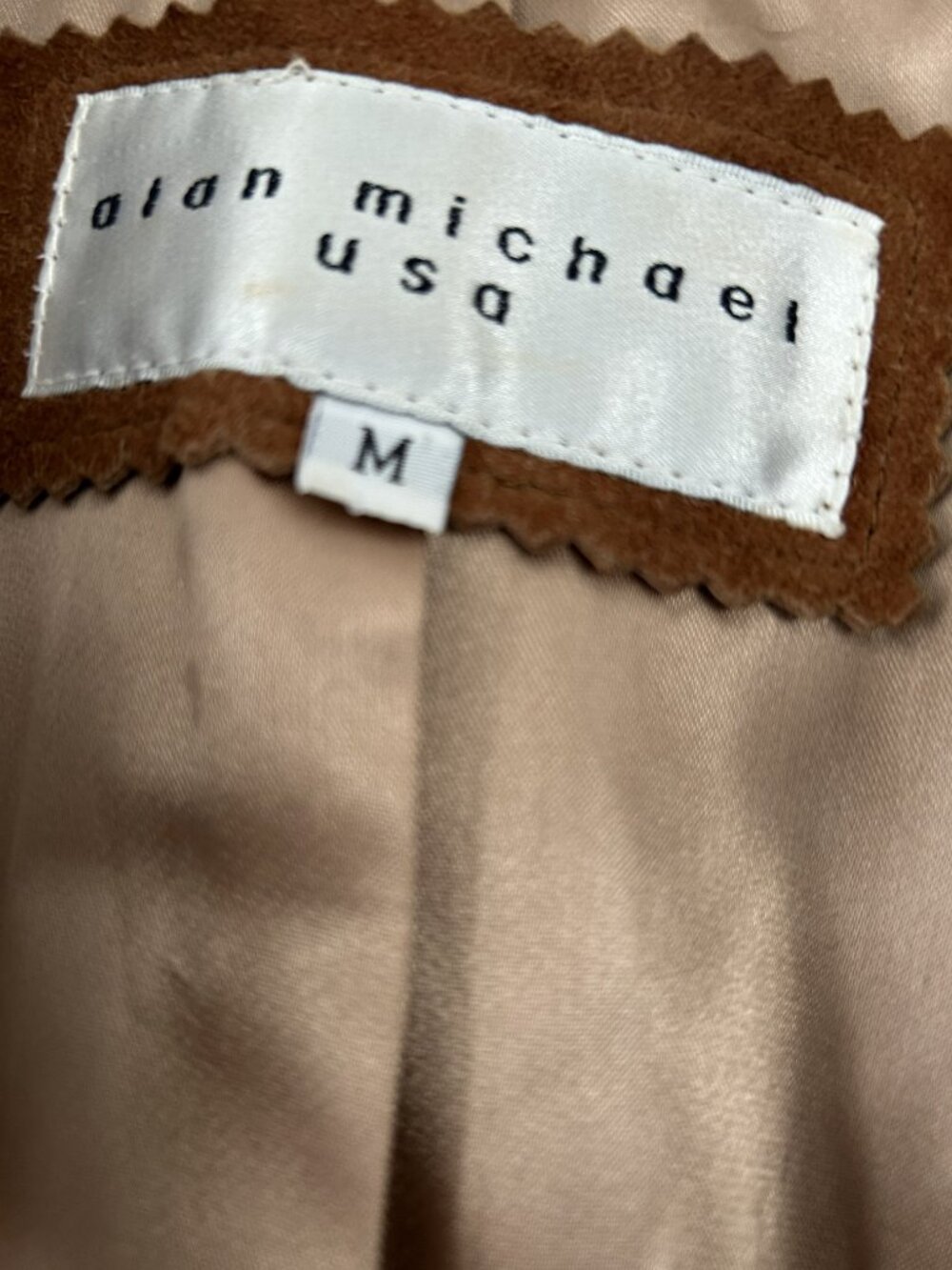 Vintage Alan Michaels Brown Leather Suede women’s Jacket - Picture 7 of 8
